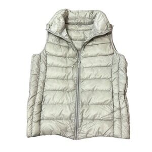 Uniqlo Ultra Light‎ Down Vest Puffer Sleeveless Full Zip Casual Gray M
